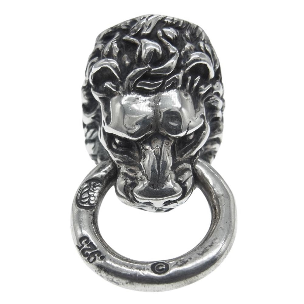 BILL WALL LEATHER ビルウォールレザー R395R with ring in mouth リングインマウス ライオン リング シルバー系 約14.5号【中古】