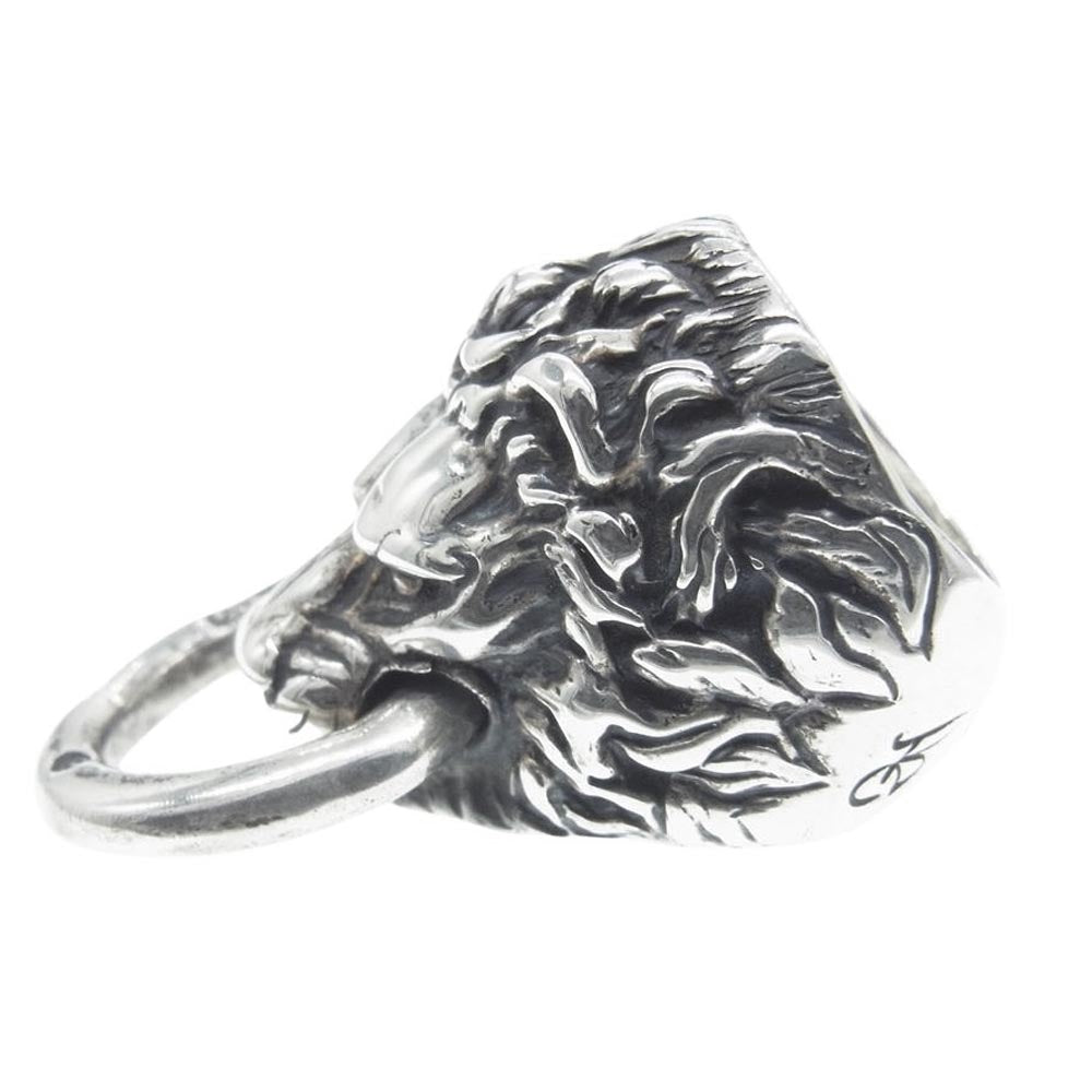 BILL WALL LEATHER ビルウォールレザー R395R with ring in mouth リングインマウス ライオン リング シルバー系 約14.5号【中古】