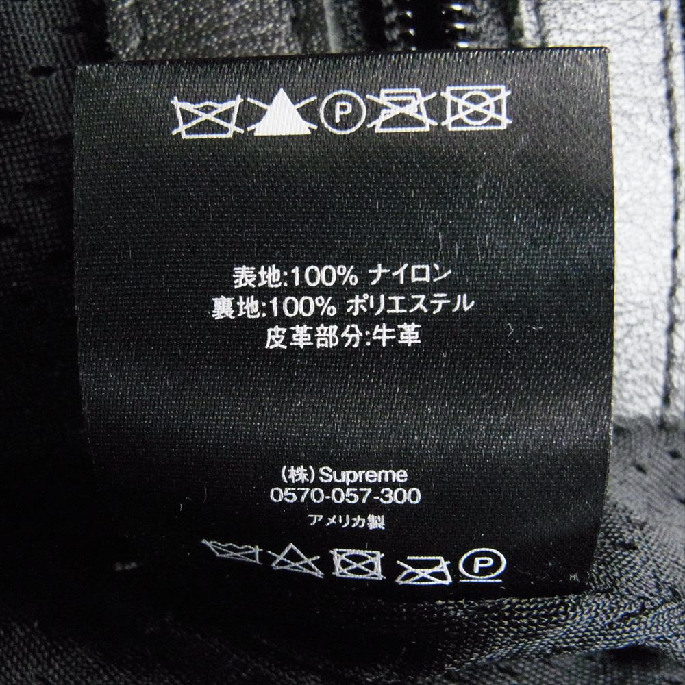 Supreme シュプリーム 20SS × Vanson Leathers Letters Cordura Jacket バンソン レターズ コーデュラ ジャケット ブラック系 S【中古】