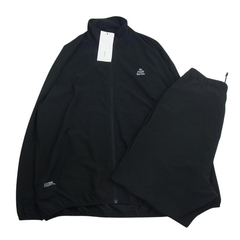 フレッシュサービス FSW-23-ST-15 UTILITY PACKABLE SUIT ユーティリティ パッカブル トラックスーツ セットアップ ブラック系 L【新古品】【未使用】【中古】