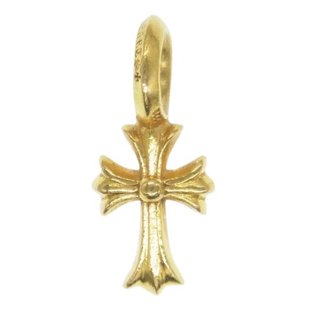 CHROME HEARTS クロムハーツ（原本無） 22K STACK CH CROSS V2 CHクロス スタック チャーム ペンダントトップ ゴールド系【中古】