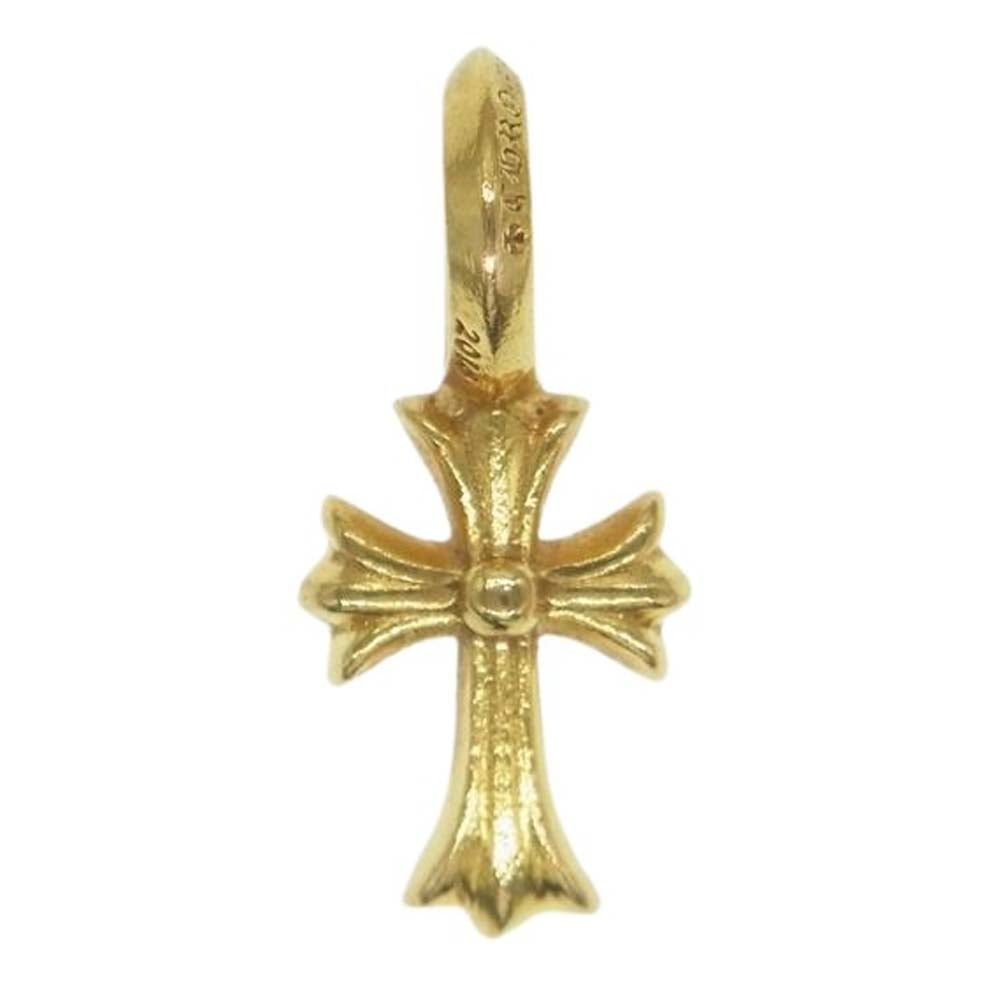 CHROME HEARTS クロムハーツ（原本無） 22K STACK CH CROSS V2 CHクロス スタック チャーム ペンダントトップ ゴールド系【中古】