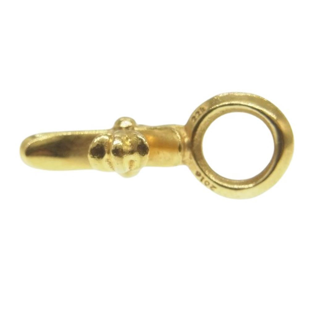 CHROME HEARTS クロムハーツ（原本無） 22K STACK CH CROSS V2 CHクロス スタック チャーム ペンダントトップ ゴールド系【中古】