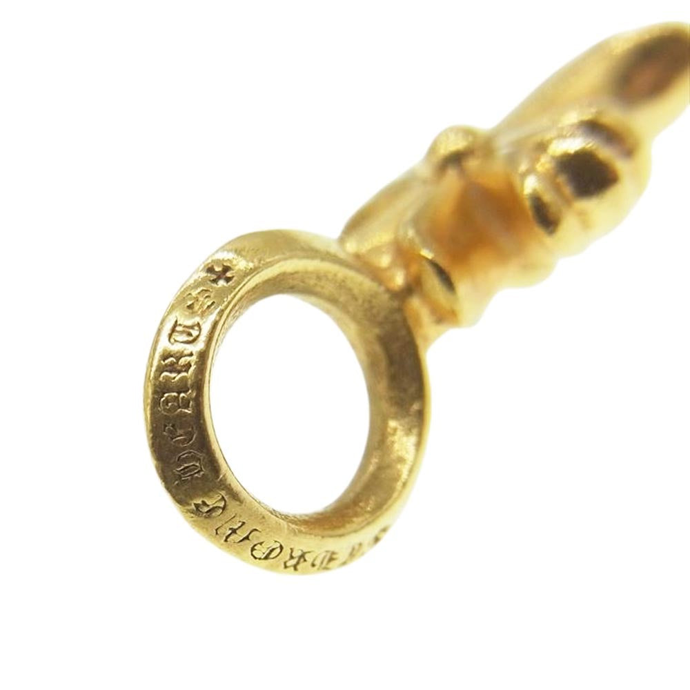 CHROME HEARTS クロムハーツ（原本無） 22K STACK CH CROSS V2 CHクロス スタック チャーム ペンダントトップ ゴールド系【中古】
