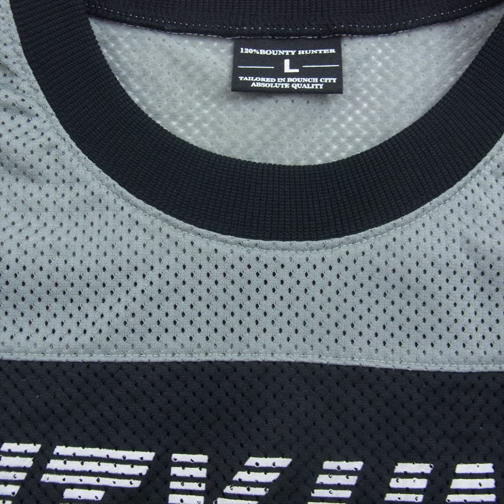 BOUNTY HUNTER バウンティーハンター メッシュ フットボール  Tシャツ ブラック系 L【中古】