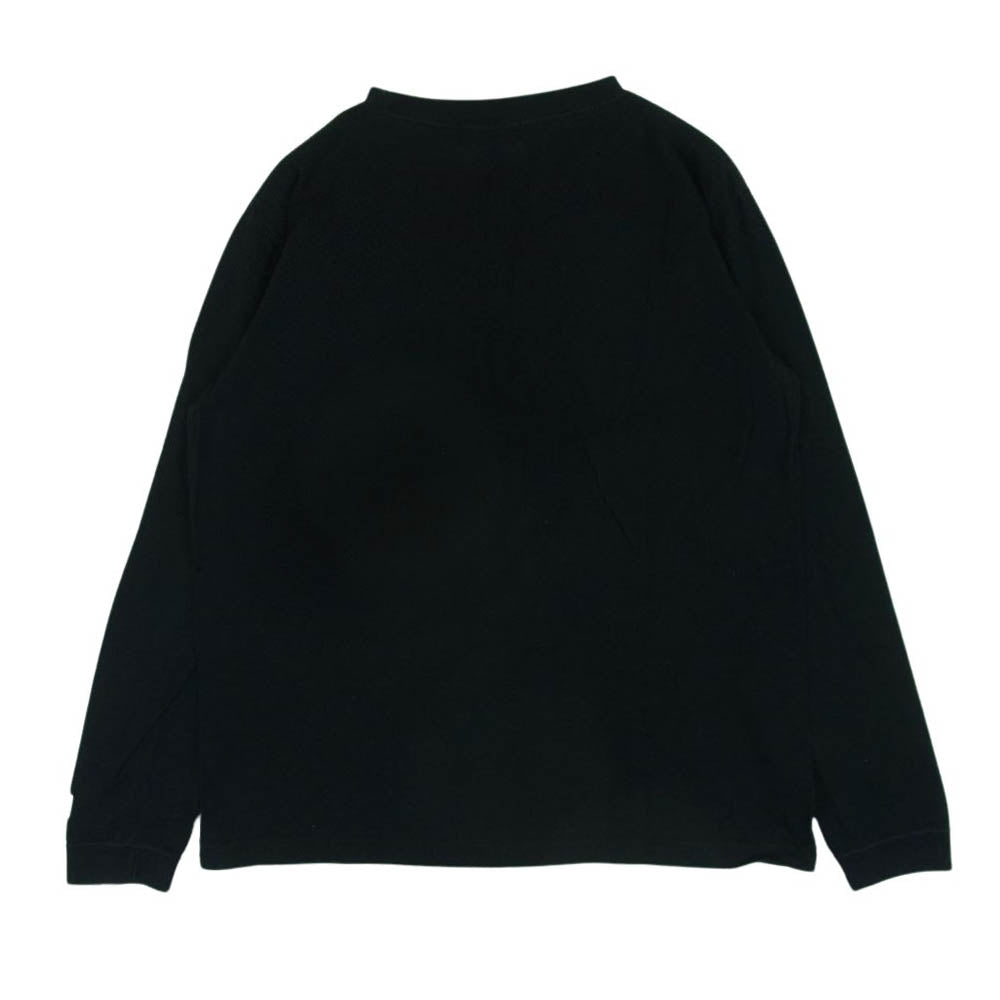 GOODENOUGH グッドイナフ 袖ロゴ プリント カットソー 長袖 Tシャツ コットン 日本製 ブラック系 サイズ表記無し【中古】