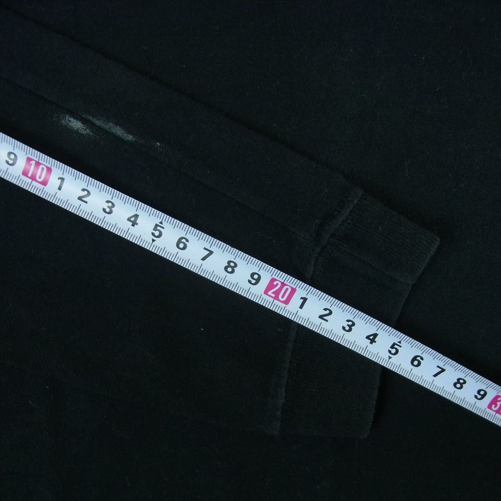 GOODENOUGH グッドイナフ 袖ロゴ プリント カットソー 長袖 Tシャツ コットン 日本製 ブラック系 サイズ表記無し【中古】