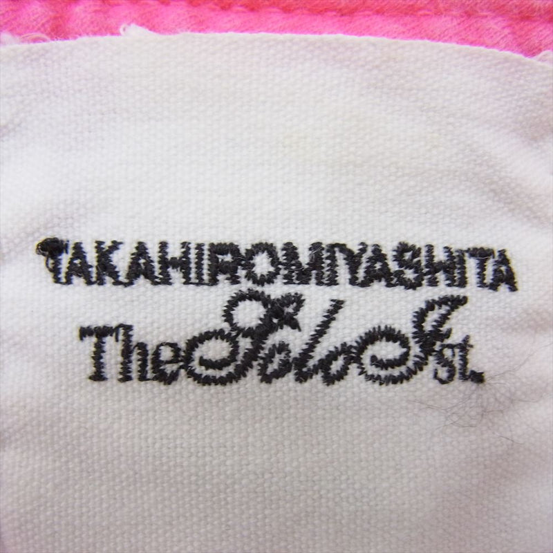 TAKAHIRO MIYASHITA The SoloIst. タカヒロミヤシタザソロイスト バイカラー ポケット Tシャツ ピンク系 M【中古】