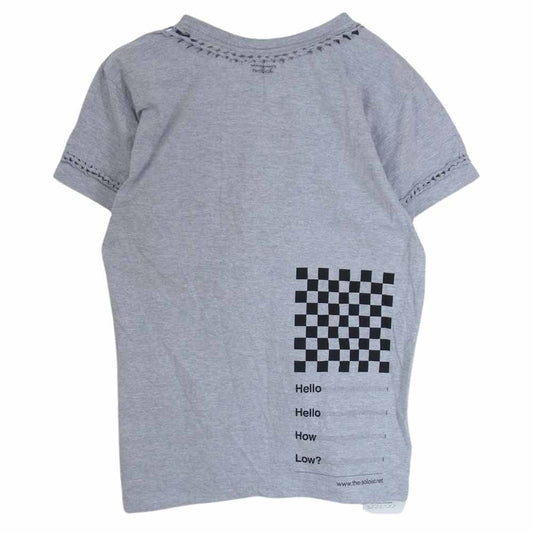 TAKAHIRO MIYASHITA The SoloIst. タカヒロミヤシタザソロイスト 初期 編み込み Vネック Tシャツ グレー系 L【中古】