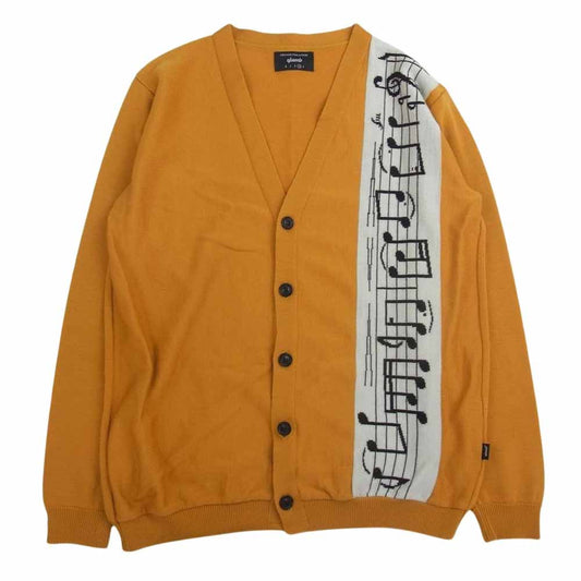 glamb グラム アクリル ウール 音符 長袖 カーディガン イエロー系 3【中古】