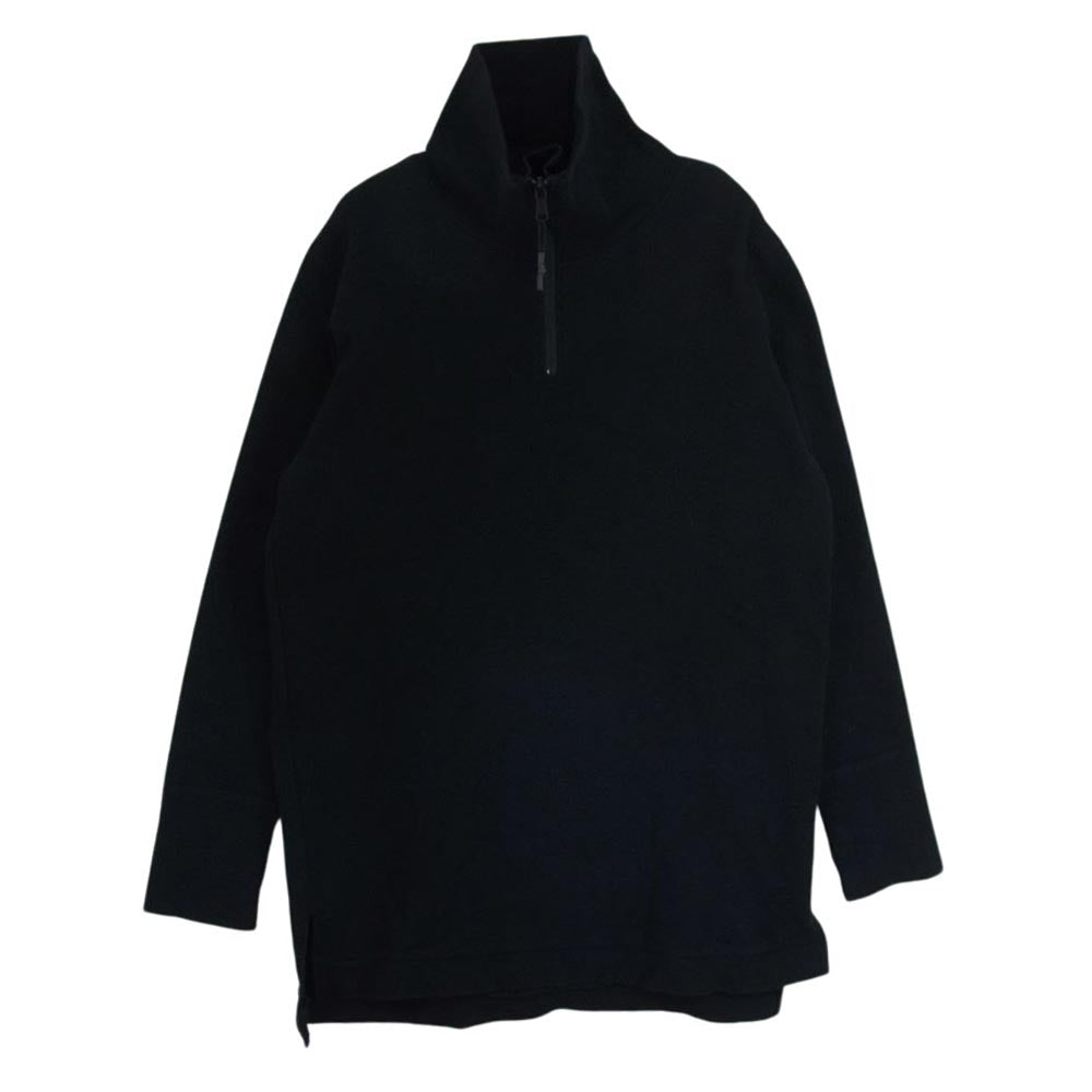ripvanwinkle リップヴァンウィンクル RB-204 inner jersey インナー ジャージー ハーフジップ カットソー ブラック系 4【中古】