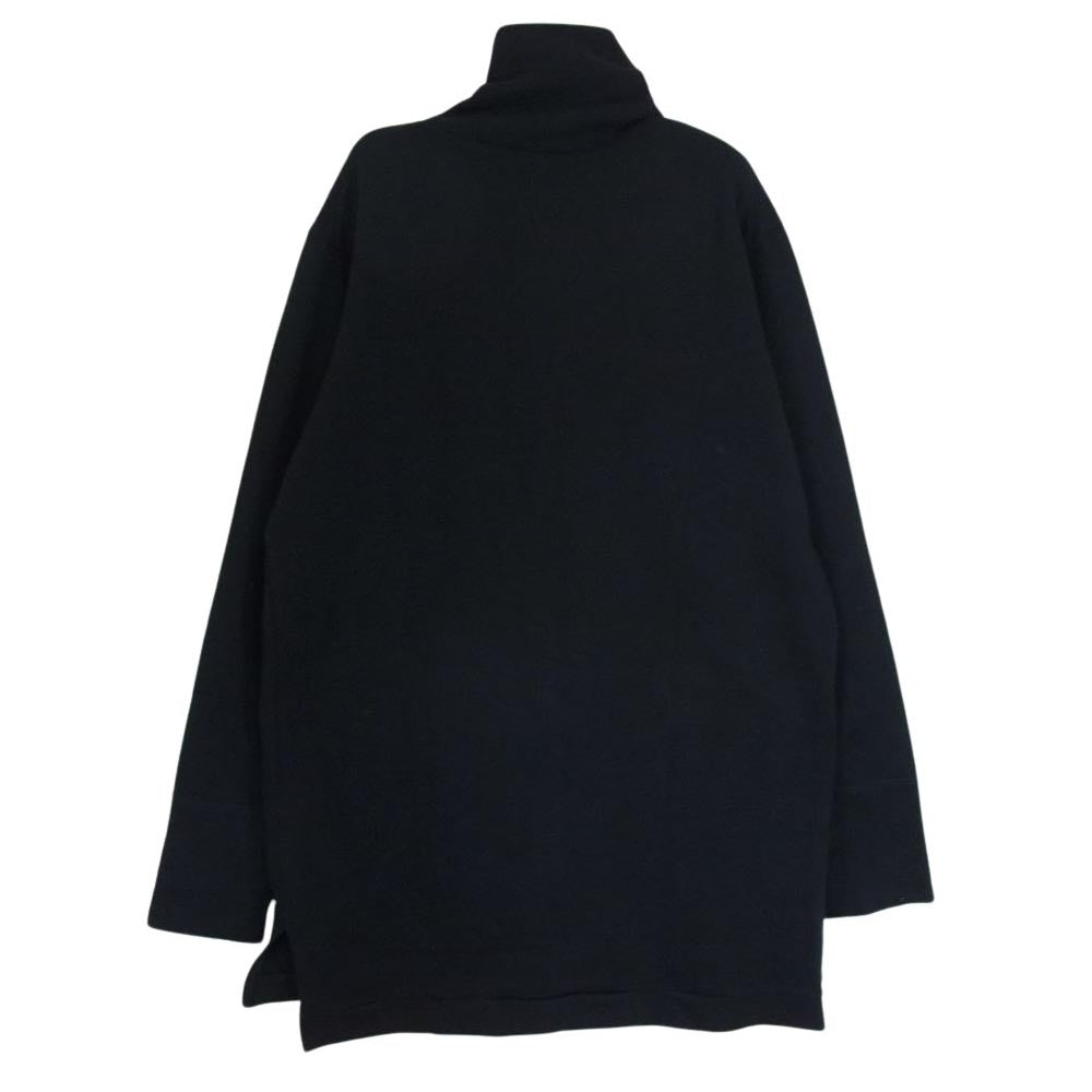 ripvanwinkle リップヴァンウィンクル RB-204 inner jersey インナー ジャージー ハーフジップ カットソー ブラック系 4【中古】