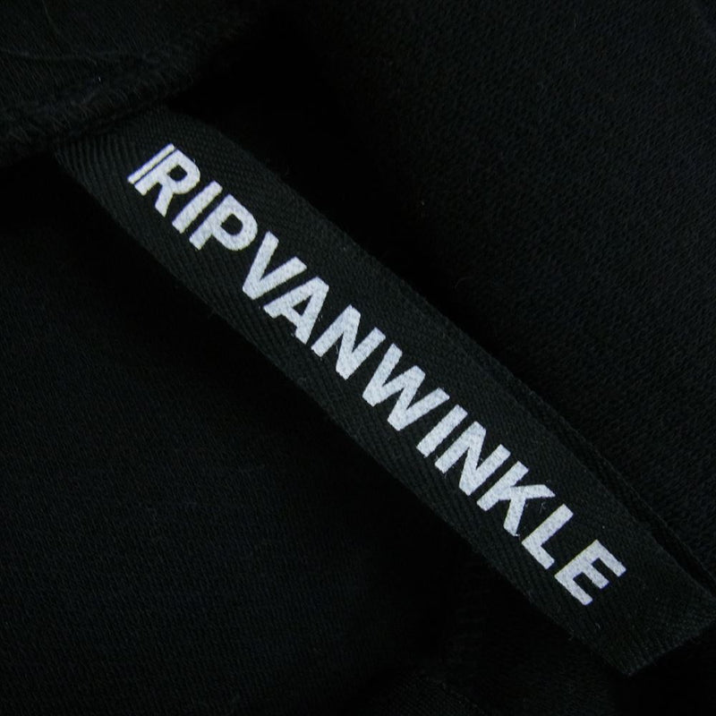 ripvanwinkle リップヴァンウィンクル RB-204 inner jersey インナー ジャージー ハーフジップ カットソー ブラック系 4【中古】