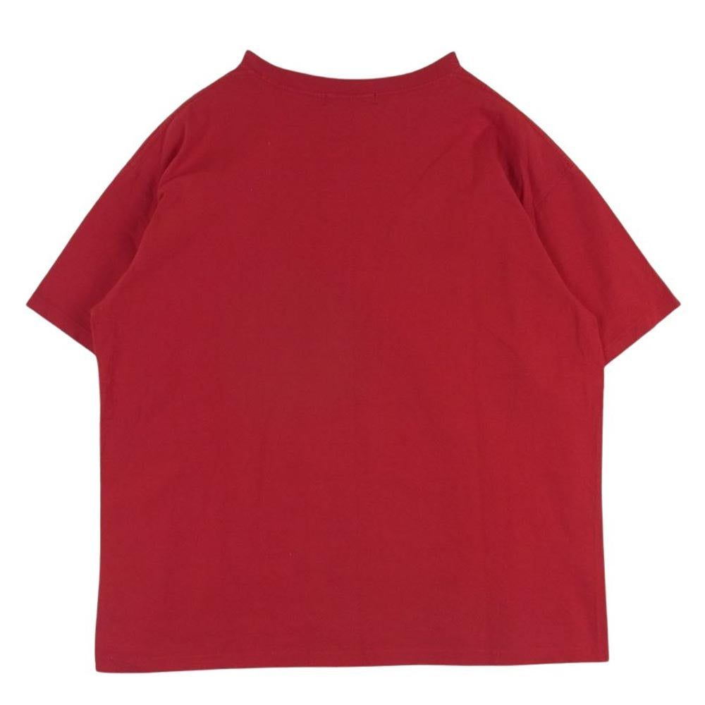 UNDERCOVER アンダーカバー BUT BEAUTIFUL期 臓物 ライダース プリント 半袖 Tシャツ レッド系 M【中古】