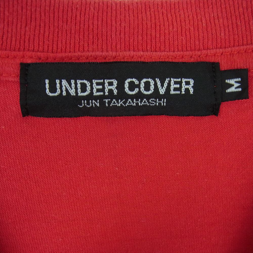 UNDERCOVER アンダーカバー BUT BEAUTIFUL期 臓物 ライダース プリント 半袖 Tシャツ レッド系 M【中古】