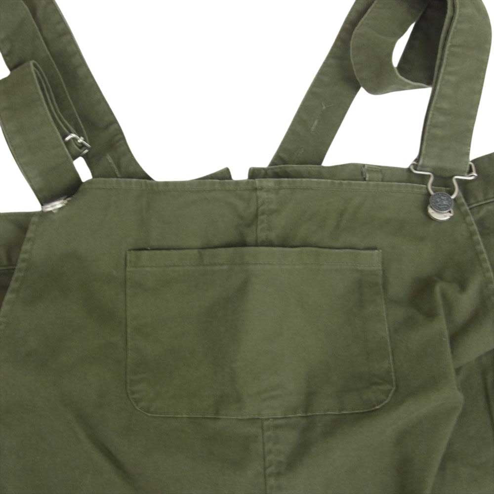 glamb グラム GB0219 P02 Simon semi overall シモン セミオーバーオール 裾リブ パンツ カーキ系 3【中古】