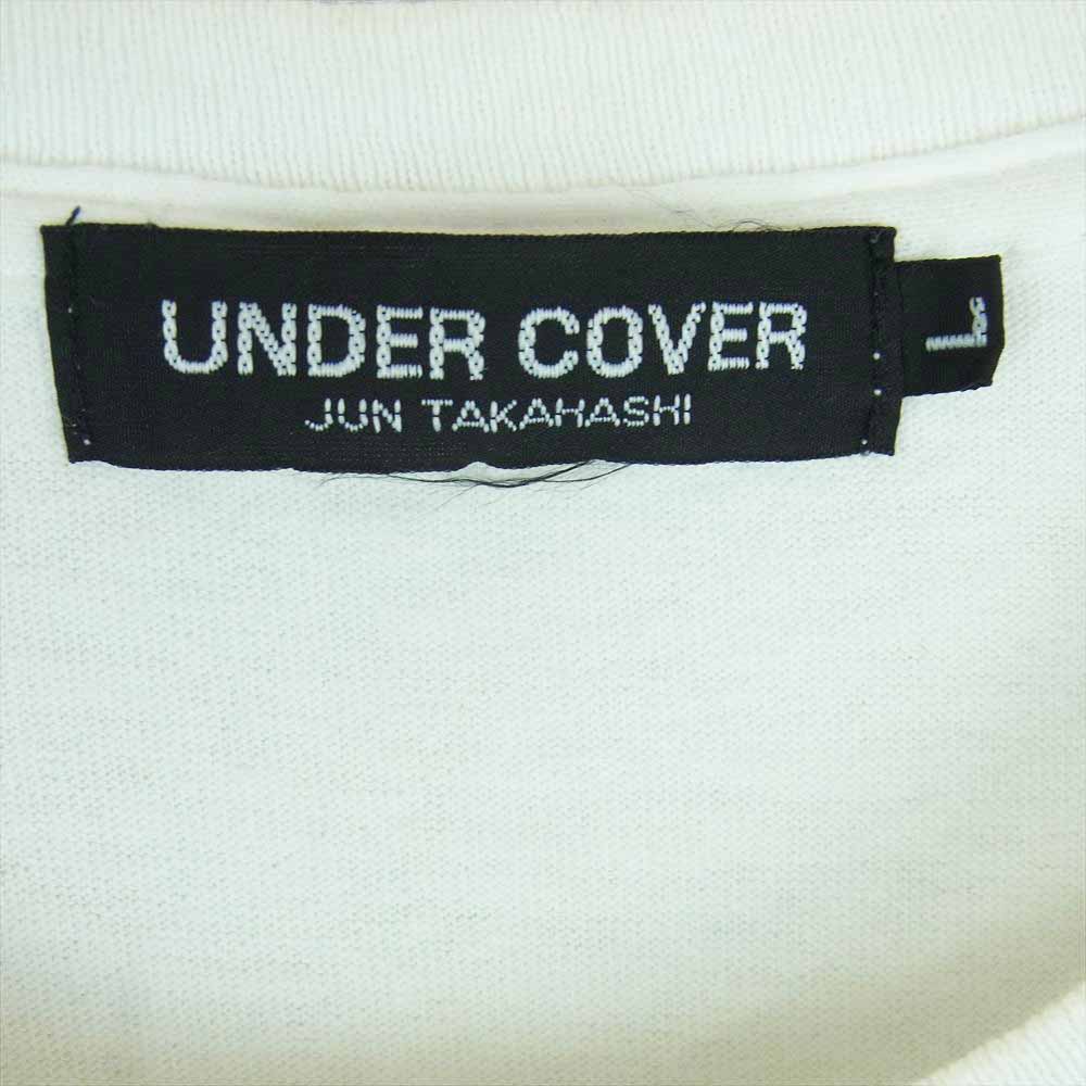 UNDERCOVER アンダーカバー GURUGURU期 アイグラフィック EYES フェイス 半袖 Tシャツ ホワイト系 L【中古】