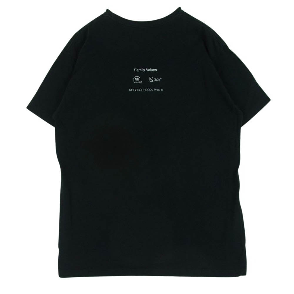 NEIGHBORHOOD ネイバーフッド W taps ダブルタップス Hong Kong Anniversary 香港限定 プリント 半袖 Tシャツ ブラック系 L【中古】