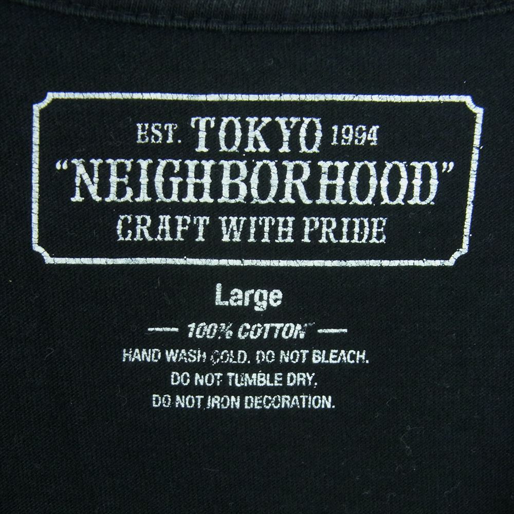 NEIGHBORHOOD ネイバーフッド W taps ダブルタップス Hong Kong Anniversary 香港限定 プリント 半袖 Tシャツ ブラック系 L【中古】