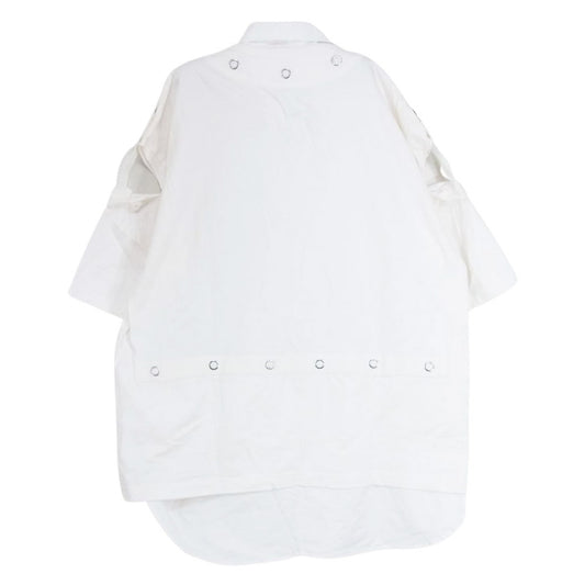 TAKAHIRO MIYASHITA The SoloIst. タカヒロミヤシタザソロイスト attachment collar ＆ tail short sleeve tee 襟着脱可能 Tシャツ ホワイト系 46【中古】