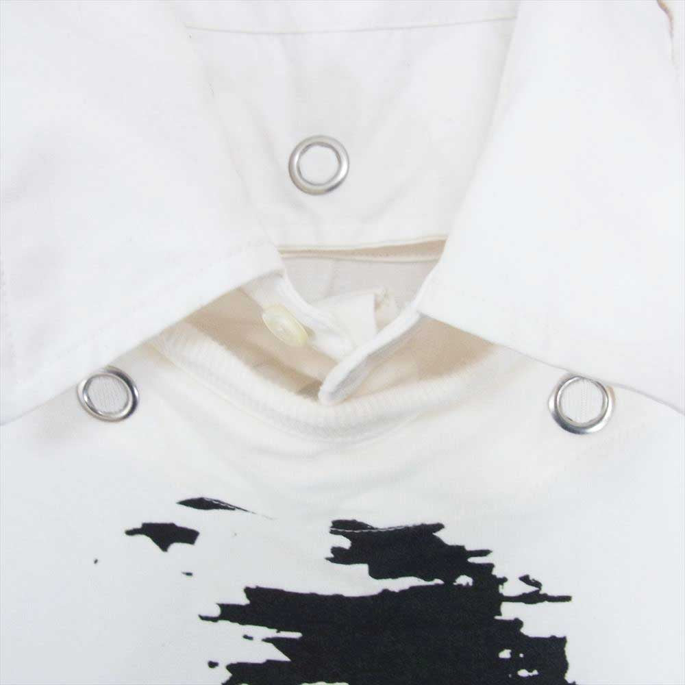 TAKAHIRO MIYASHITA The SoloIst. タカヒロミヤシタザソロイスト attachment collar ＆ tail short sleeve tee 襟着脱可能 Tシャツ ホワイト系 46【中古】