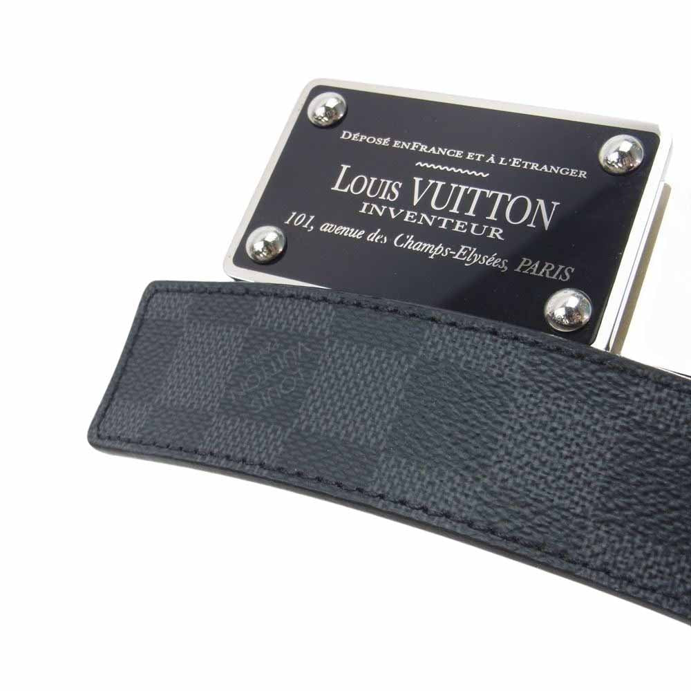 LOUIS VUITTON ルイ・ヴィトン M9632 サンチュール アヴァントゥール ベルト ブラック系 38/95【中古】