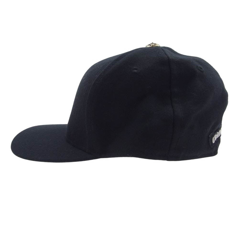 CHROME HEARTS クロムハーツ（原本無） TRUCKER CAP トラッカーキャップ ホースシュー刺繍 クロスボール付 キャップ ブラック系 7 3/8 58.7cm【中古】