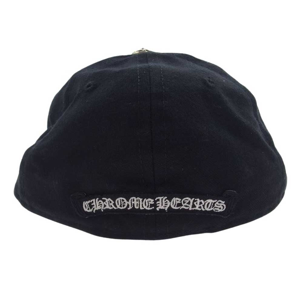 CHROME HEARTS クロムハーツ（原本無） TRUCKER CAP トラッカーキャップ ホースシュー刺繍 クロスボール付 キャップ ブラック系 7 3/8 58.7cm【中古】