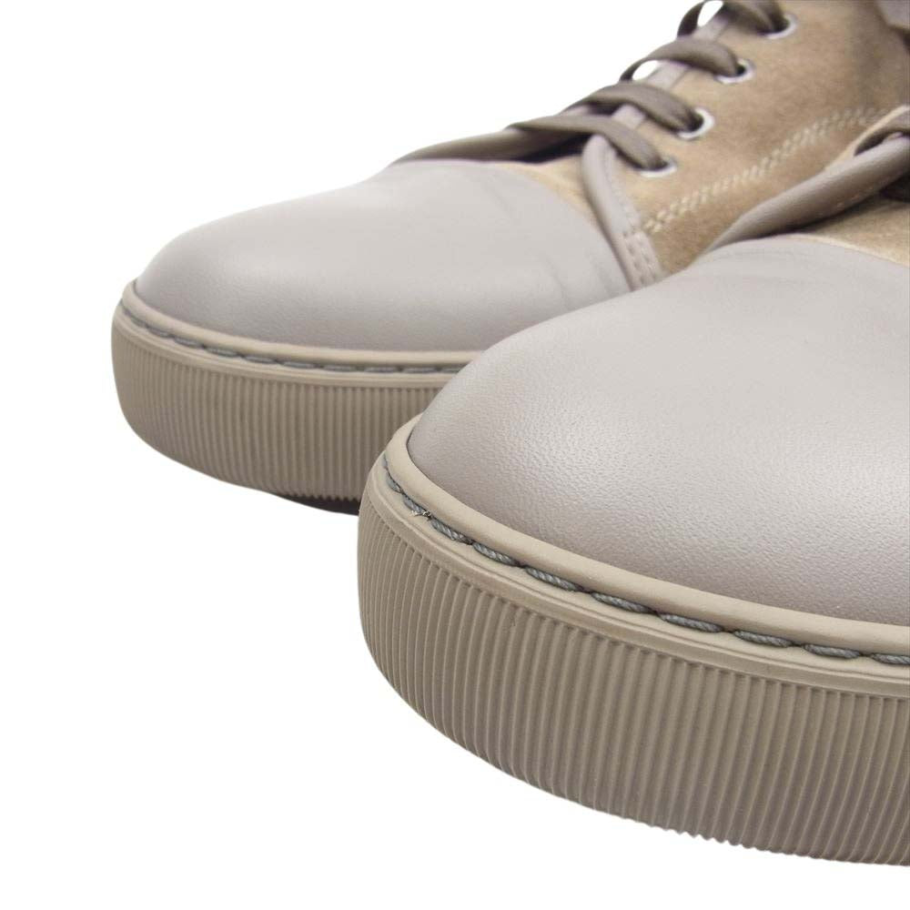 LANVIN ランバン DBB1 スエード レザー ローカット スニーカー ベージュ系 12【中古】