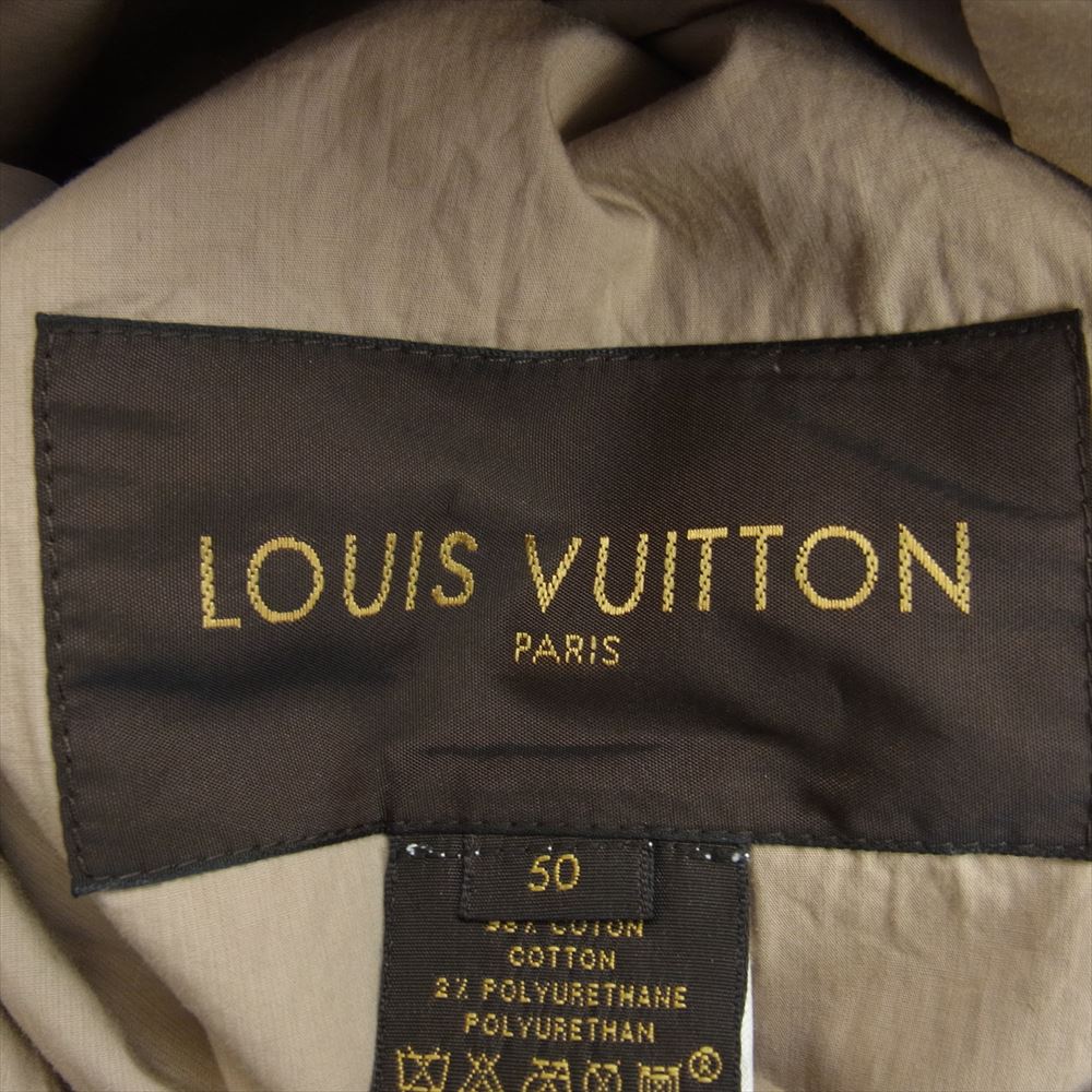 LOUIS VUITTON ルイ・ヴィトン 国内正規品 トレンチコート  ライトブラウン系 50【中古】