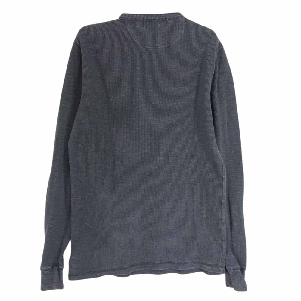 RRL ダブルアールエル ヘンリーネック サーマル 長袖 Tシャツ グレー グレー系 S【中古】