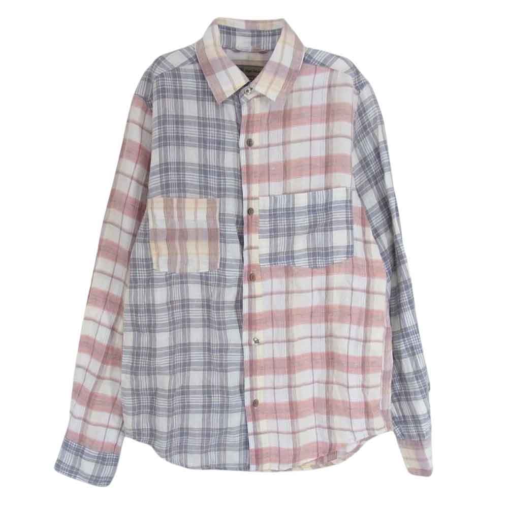 Nigel Cabourn ナイジェルケーボン MADRAS CHECK SHIRT マドラス チェック 長袖 シャツ マルチカラー系 46【中古】