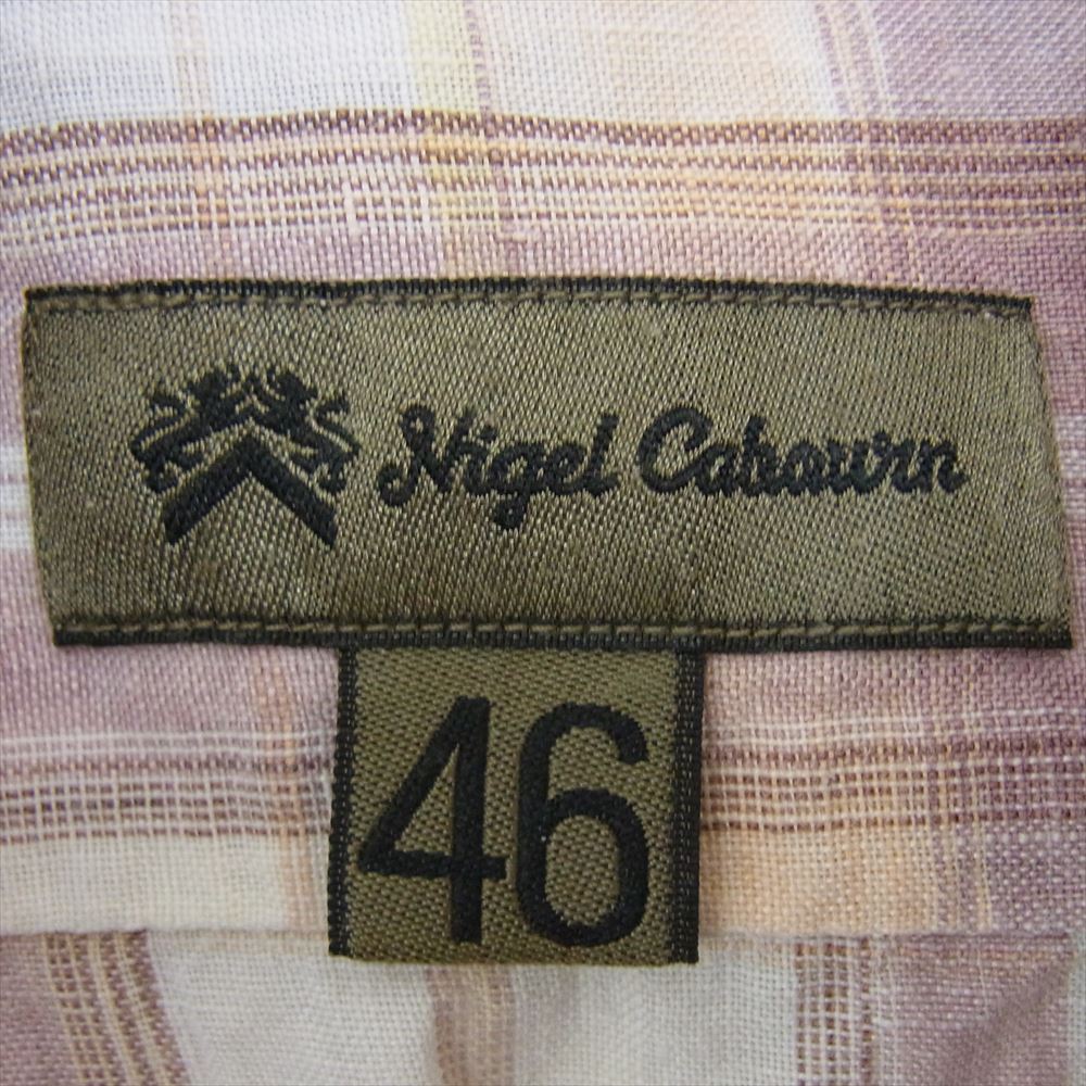 Nigel Cabourn ナイジェルケーボン MADRAS CHECK SHIRT マドラス チェック 長袖 シャツ マルチカラー系 46【中古】