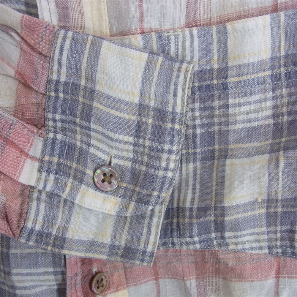 Nigel Cabourn ナイジェルケーボン MADRAS CHECK SHIRT マドラス チェック 長袖 シャツ マルチカラー系 46【中古】
