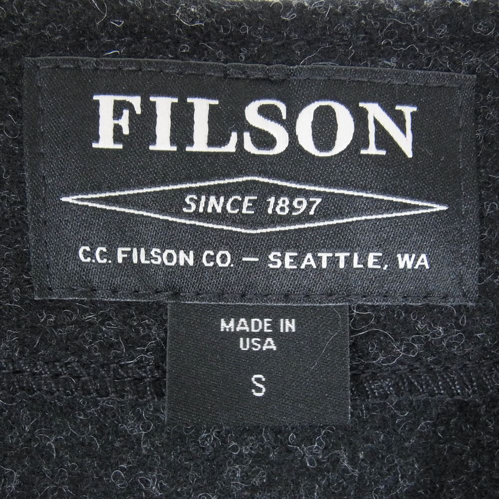 FILSON フィルソン 8037-45-70002 USA製 ウール ベスト グレー系 S【中古】