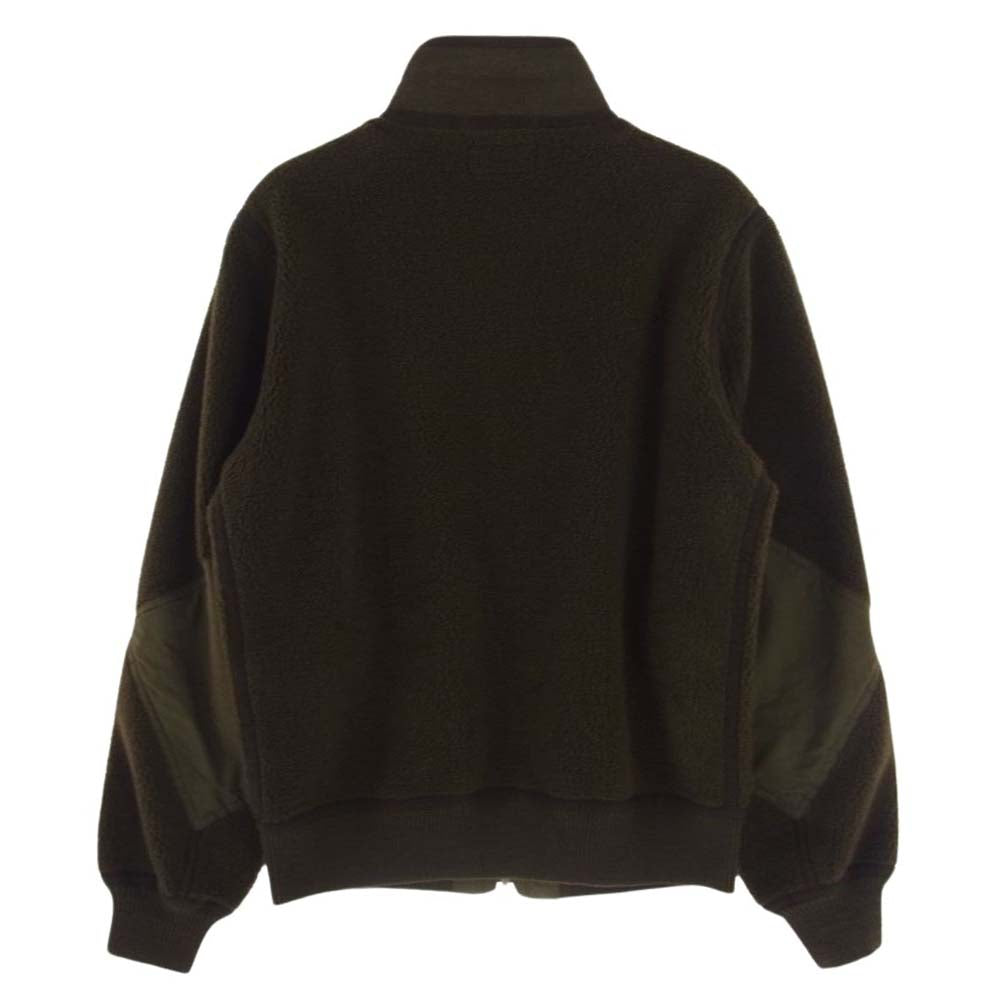 RRL ダブルアールエル  SUPPLY CO ミリタリー フリース フライト ジャケット カーキ系 M【中古】