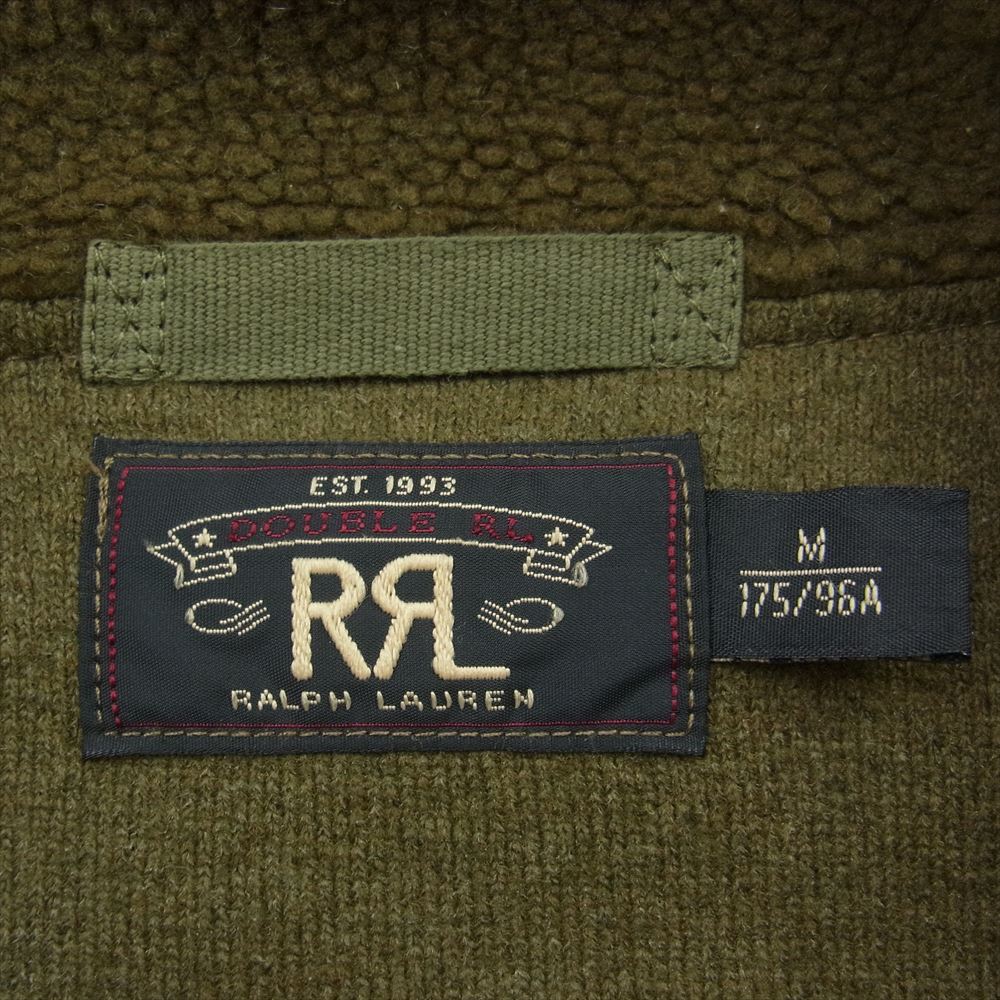 RRL ダブルアールエル  SUPPLY CO ミリタリー フリース フライト ジャケット カーキ系 M【中古】