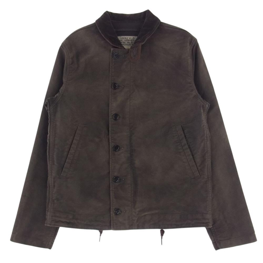 RRL ダブルアールエル GARMENT DYED TEST SAMPLE Type N-1 Deck Jacket ヴィンテージ加工 デッキ ジャケット ブラウン系 S【中古】