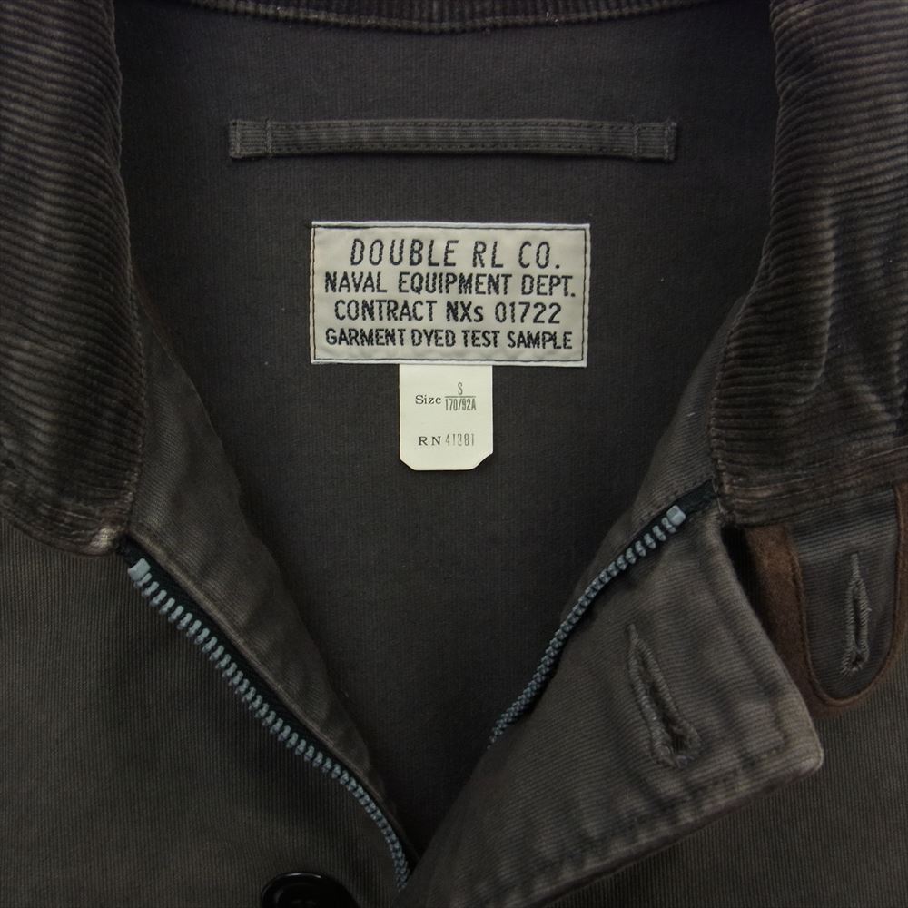 RRL ダブルアールエル GARMENT DYED TEST SAMPLE Type N-1 Deck Jacket ヴィンテージ加工 デッキ ジャケット ブラウン系 S【中古】