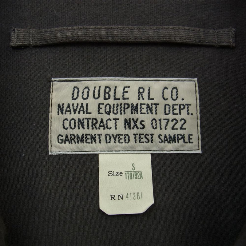 RRL ダブルアールエル GARMENT DYED TEST SAMPLE Type N-1 Deck Jacket ヴィンテージ加工 デッキ ジャケット ブラウン系 S【中古】