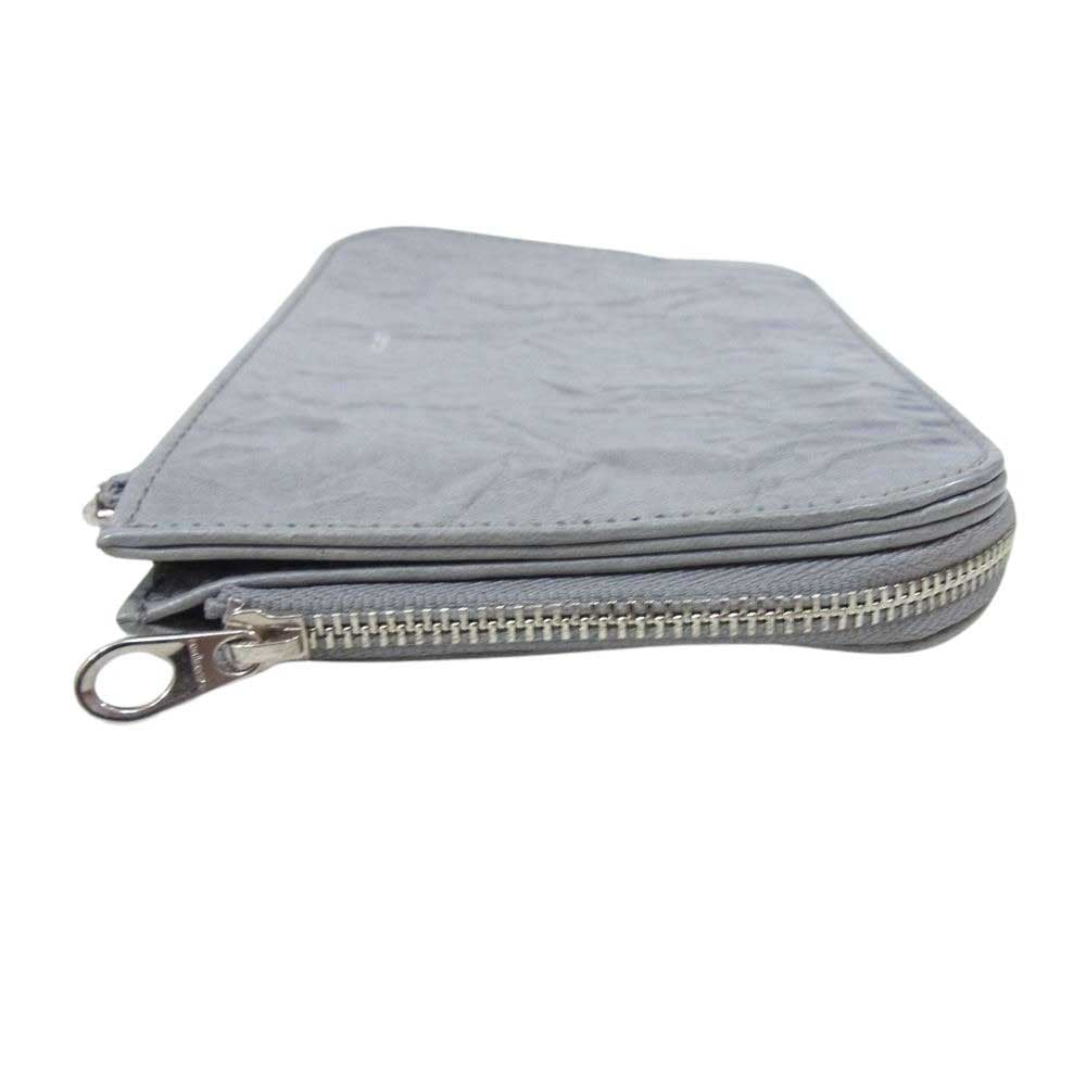 aniary アニアリ Rughe Leather ルーガレザー ステアハイド 牛革 マルチケース ポーチ グレー系【中古】