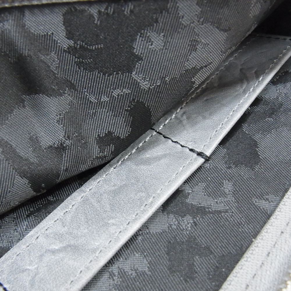 aniary アニアリ Rughe Leather ルーガレザー ステアハイド 牛革 マルチケース ポーチ グレー系【中古】