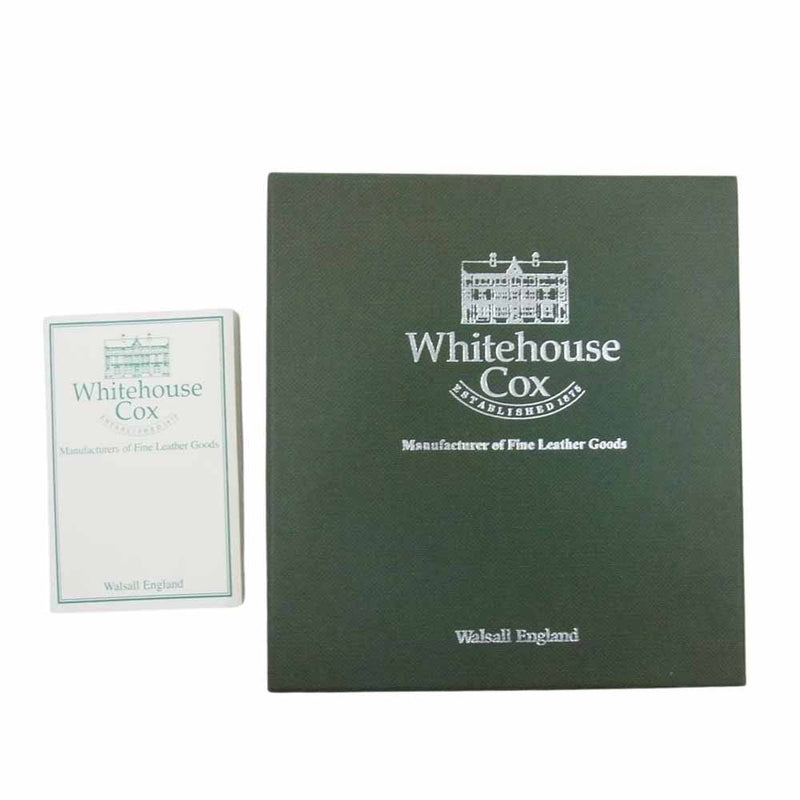 WHITE HOUSE COX ホワイトハウスコックス S1098 ブライドル 三つ折り財布 ウォレット ブラウン系【極上美品】【中古】