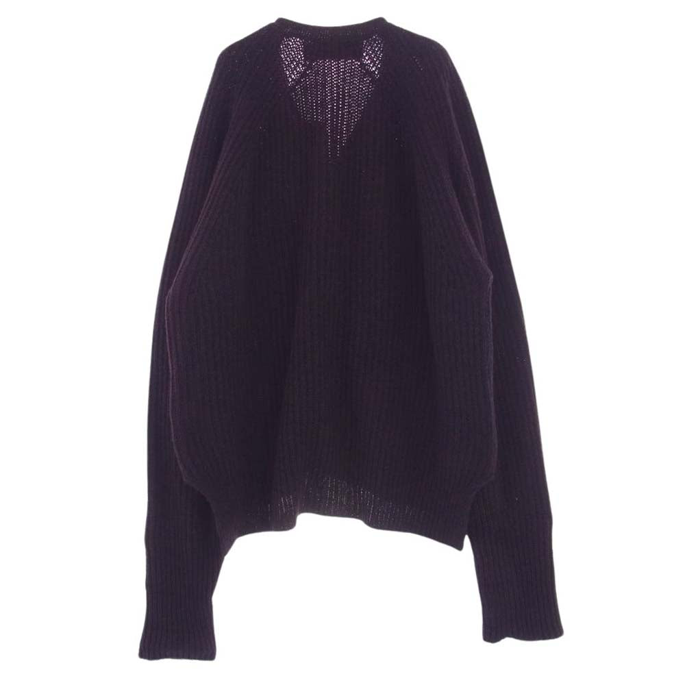 バシスブルック WOOL CARDIGAN ウール ニット カーディガン パープル系 ONE【中古】