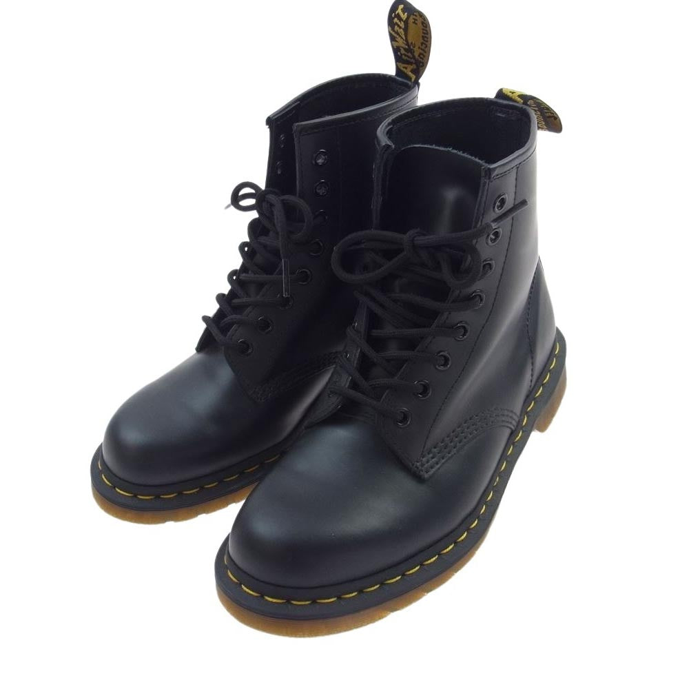 Dr.Martens ドクターマーチン AW006  8ホール ステッチ レースアップ ブーツ ブラック系 EU41【中古】