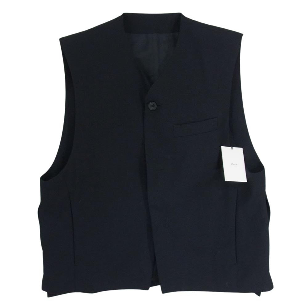 シュタイン ST.277-1 ADJUSTABLE VEST ウールギャバ ベスト ブラック系 S【中古】