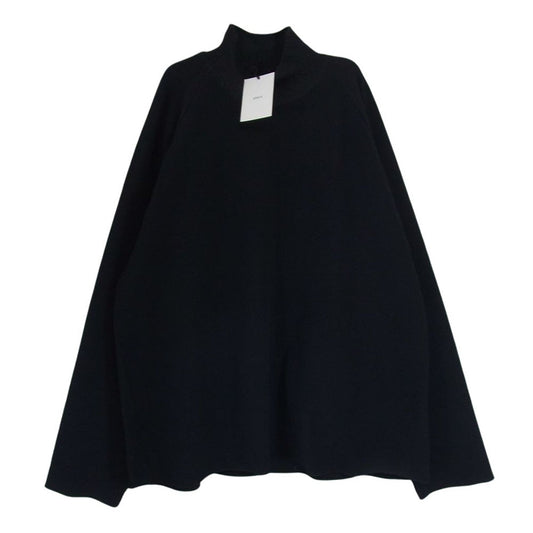 シュタイン 21AW ST.304 OVERSIZED GRADATION PLEATS オーバーサイズ グラデーション プリーツ ハイネック ロングスリーブ ブラック系 S【中古】