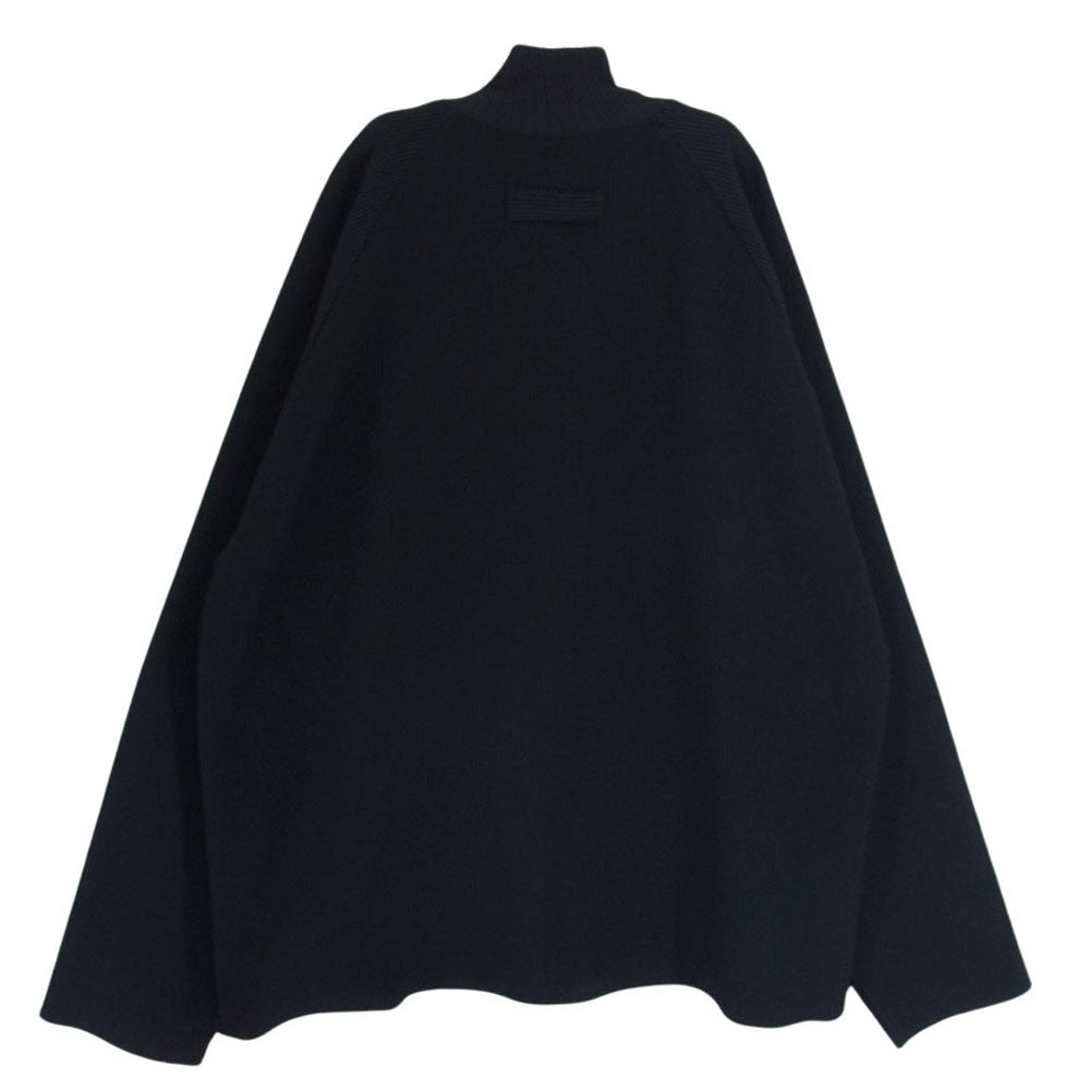 シュタイン 21AW ST.304 OVERSIZED GRADATION PLEATS オーバーサイズ グラデーション プリーツ ハイネック ロングスリーブ ブラック系 S【中古】