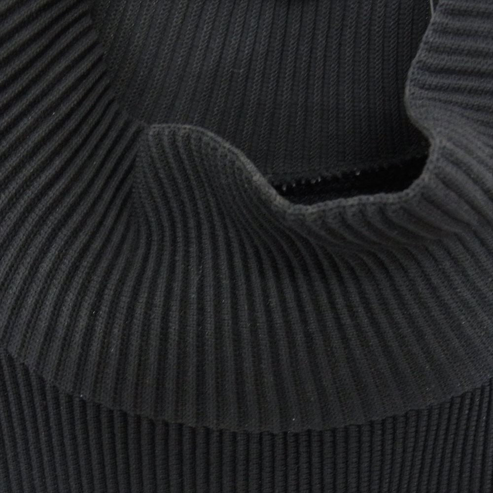 シュタイン 21AW ST.304 OVERSIZED GRADATION PLEATS オーバーサイズ グラデーション プリーツ ハイネック ロングスリーブ ブラック系 S【中古】