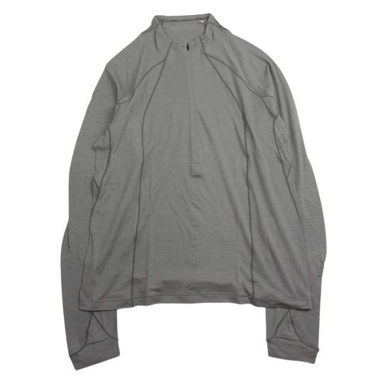 ゴールドウィン GZ44104 ウール ハーフジップ ロングスリーブ Tシャツ ベージュ ベージュ系 4【極上美品】【中古】